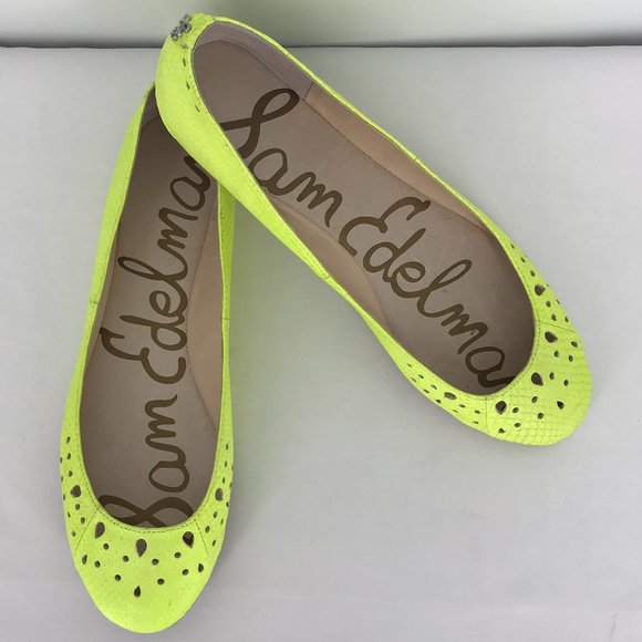 SAM EDELMAN LEATHER FLATS SZ 10 - Picture 1 of 8